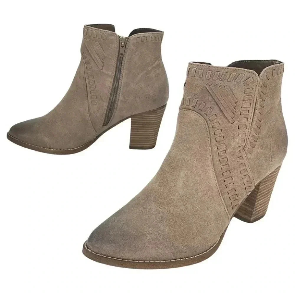 Zigi Soho Halyn Taupe Womens Ankle Boots Size 10M - Picture 11 of 13